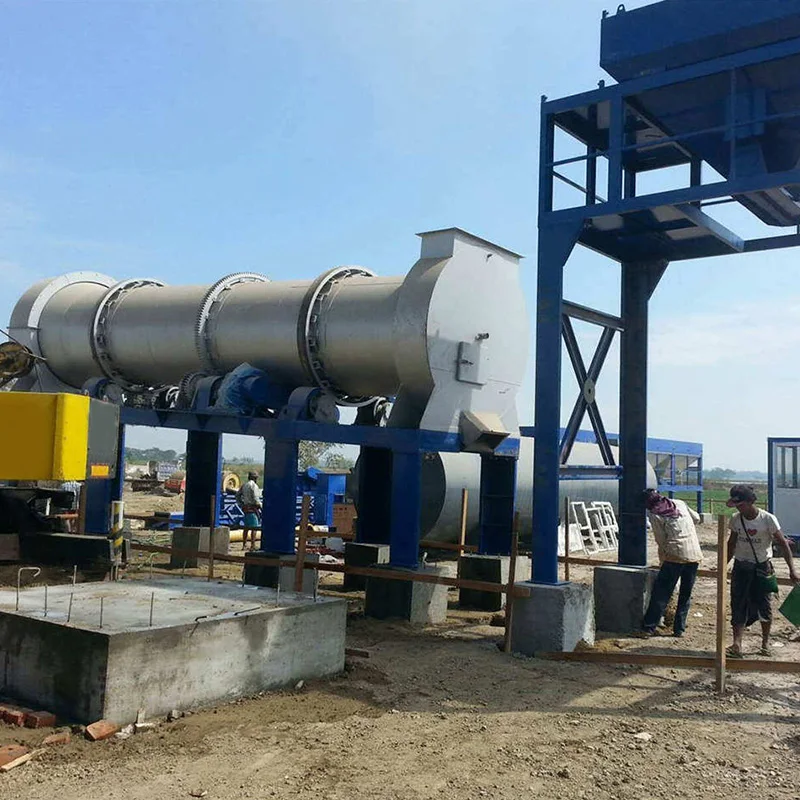 DHB80 80TPH Stationary Road Machinery Hot Drum Mix Asphalt Plant Mixer Bitumen Mixing Production Plant
