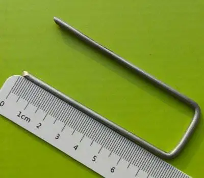 2020 горячая Распродажа приспособления для сада Штапельного U-газон ногтей U тип скобы для садов оцинкованная трава Pin-код