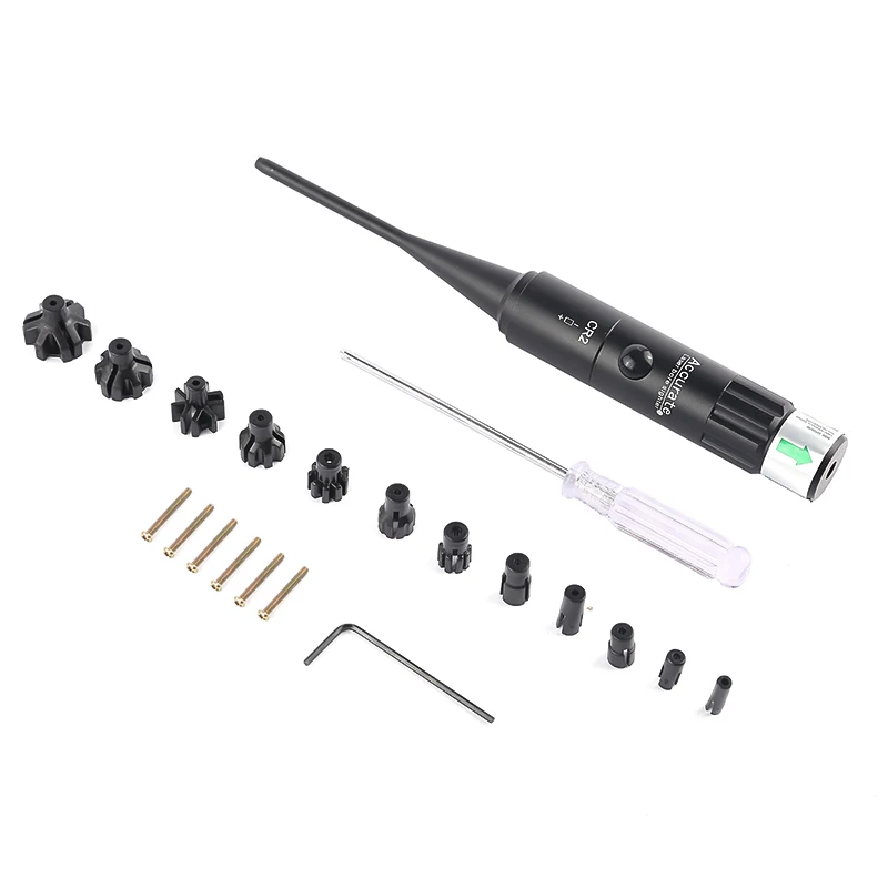 Набор тактических зеленых лазерных прицепов, лазерный прицел с зелеными точками калибра от 17 до 54, с кнопочным переключателем