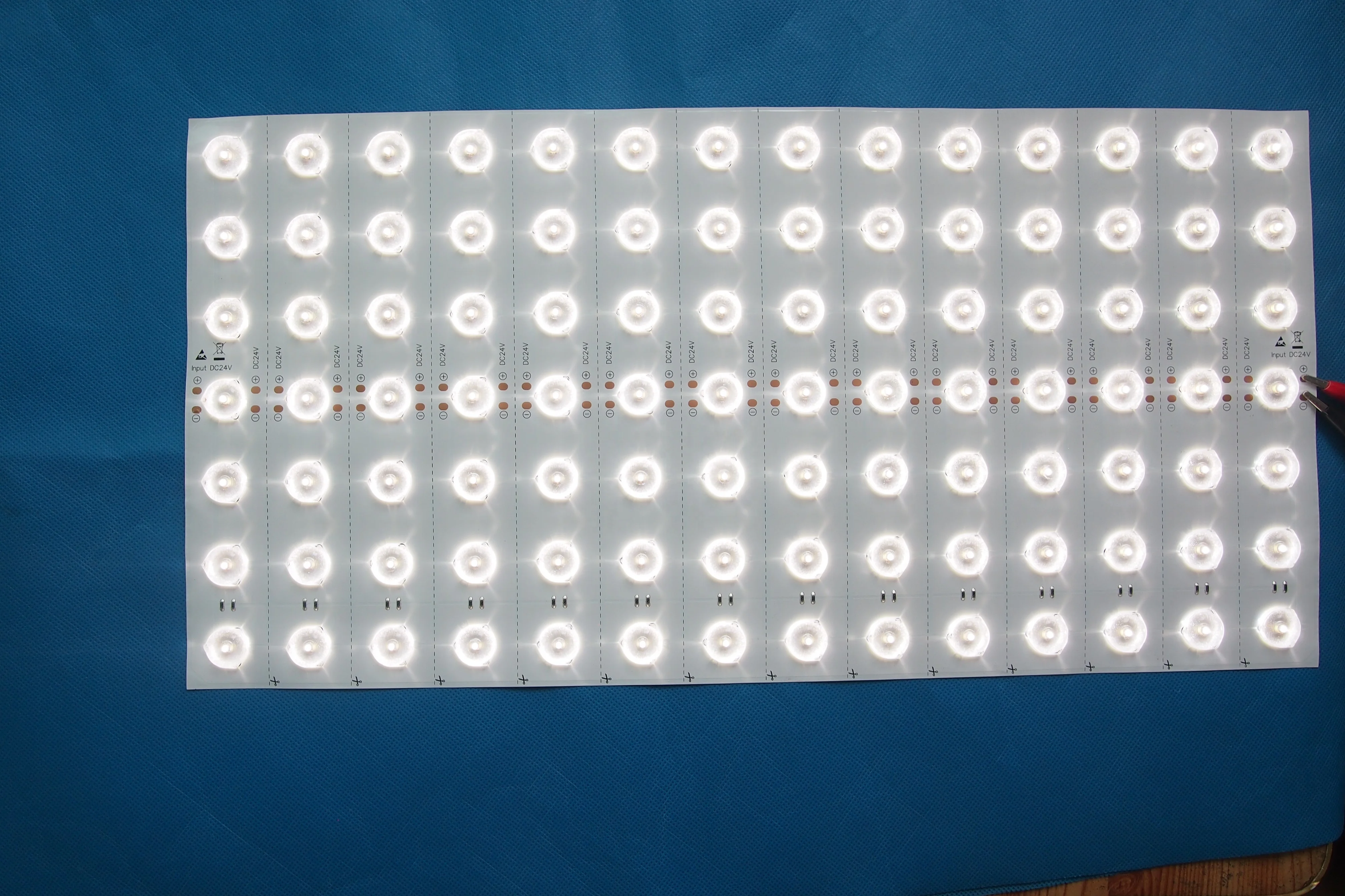 RGB+ CCT Flex Led Panel Sheet Panel Boards 90W 160degrees Lens CRI90 Single White CRI95 Dual White LED Sheets DC24V Cutting Size
