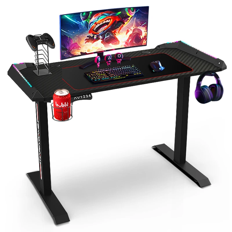 OS-9008 ergonomic PC gaming computer racing desk office table Electric lifting