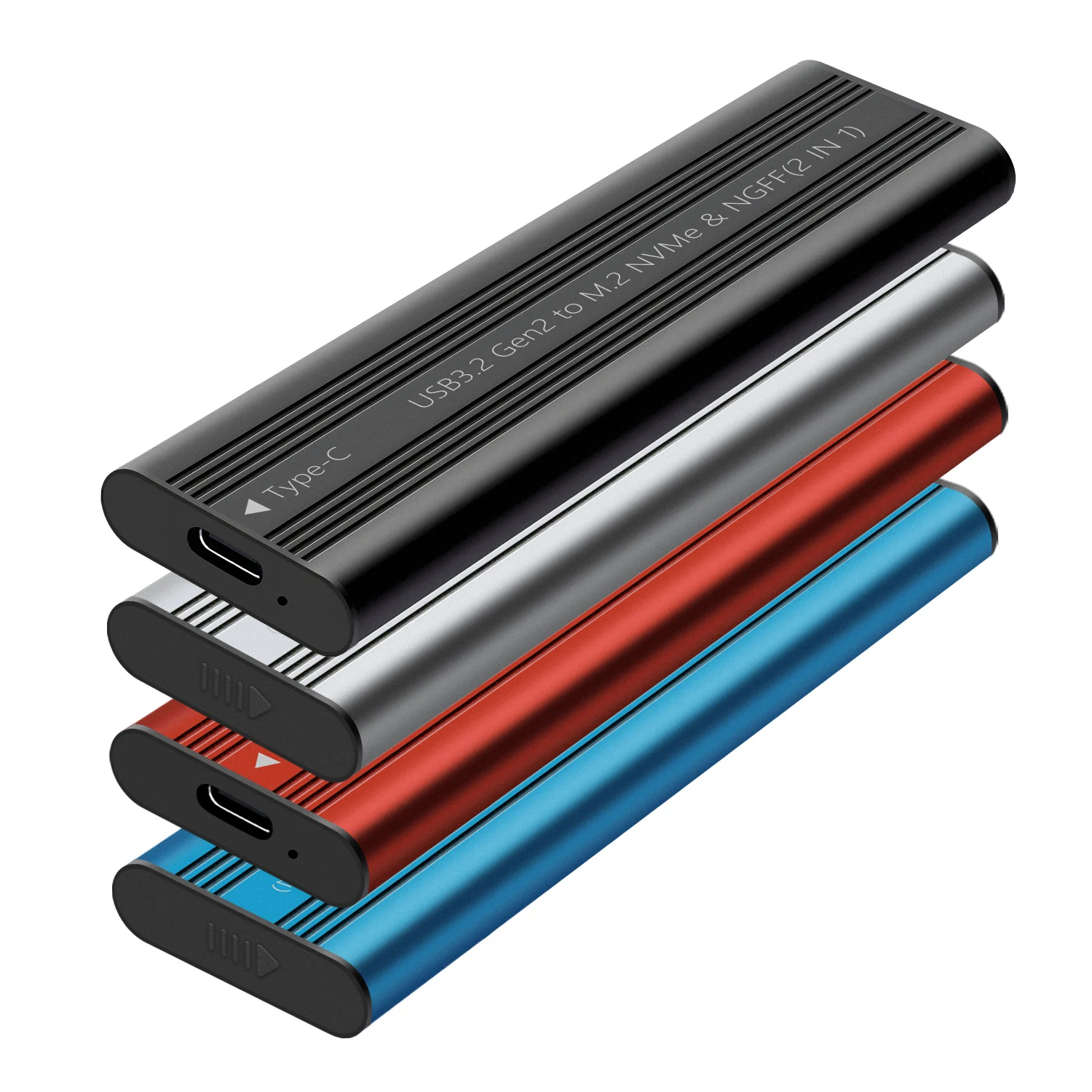 SHUOLE USB 3.2 USB 3.1 USB3.0 TYPE C 10Gbps 5Gbps HDD SSD Box M2 NVME / PCIE / NGFF SATA SSD Case M.2 SSD HDD Enclosure