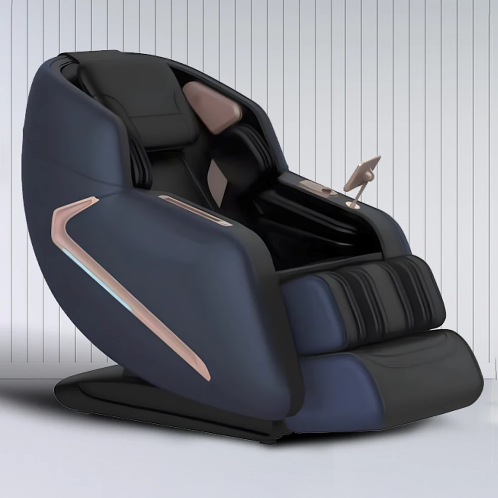 4D Smart chip automatic programs Luxury Shiatsu Massage Chair Foot Spa Sl Track Full Body Massage Seat Zero Gravity