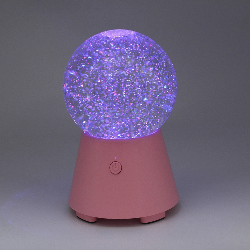 Рождественский подарок лунный свет волшебный шар потолочный bt soundbox светодиодный цветной беспроводной синий зуб водяной снежинка хрустальные колонки