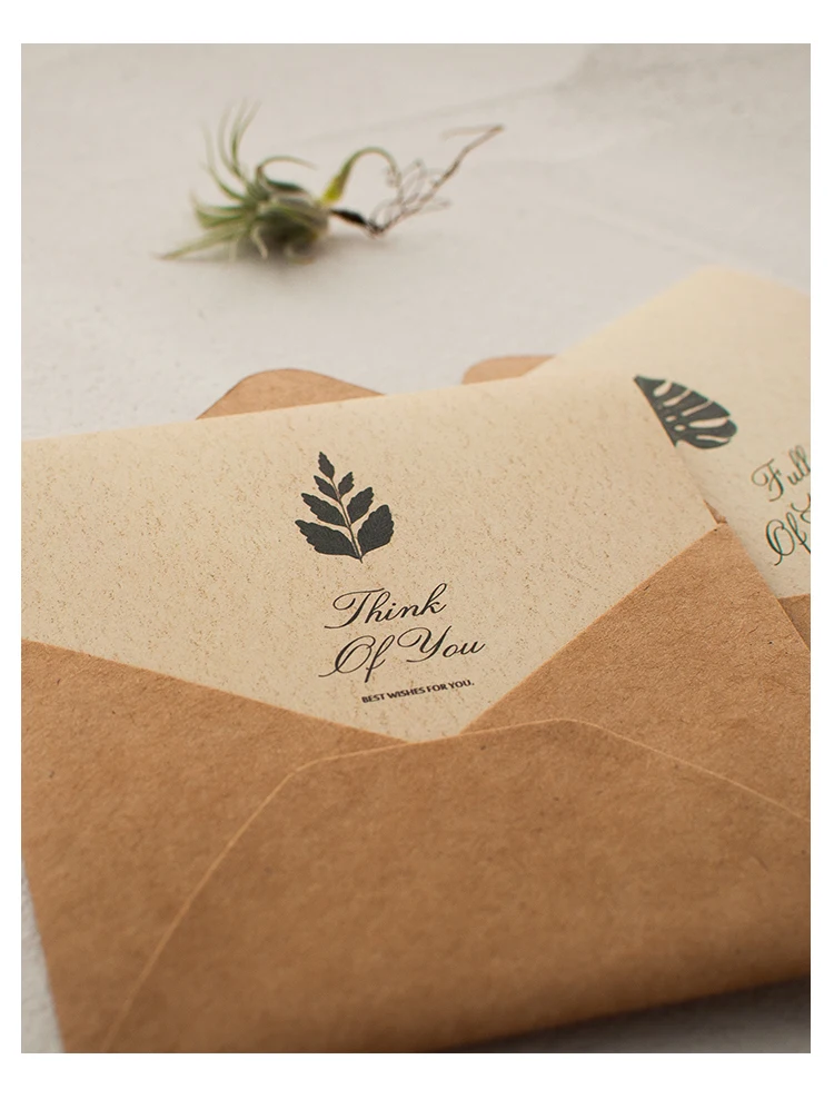 Luxury New Product Custom Thank You Card Paper Gold Foil VIP Card Envelope Packaging Box