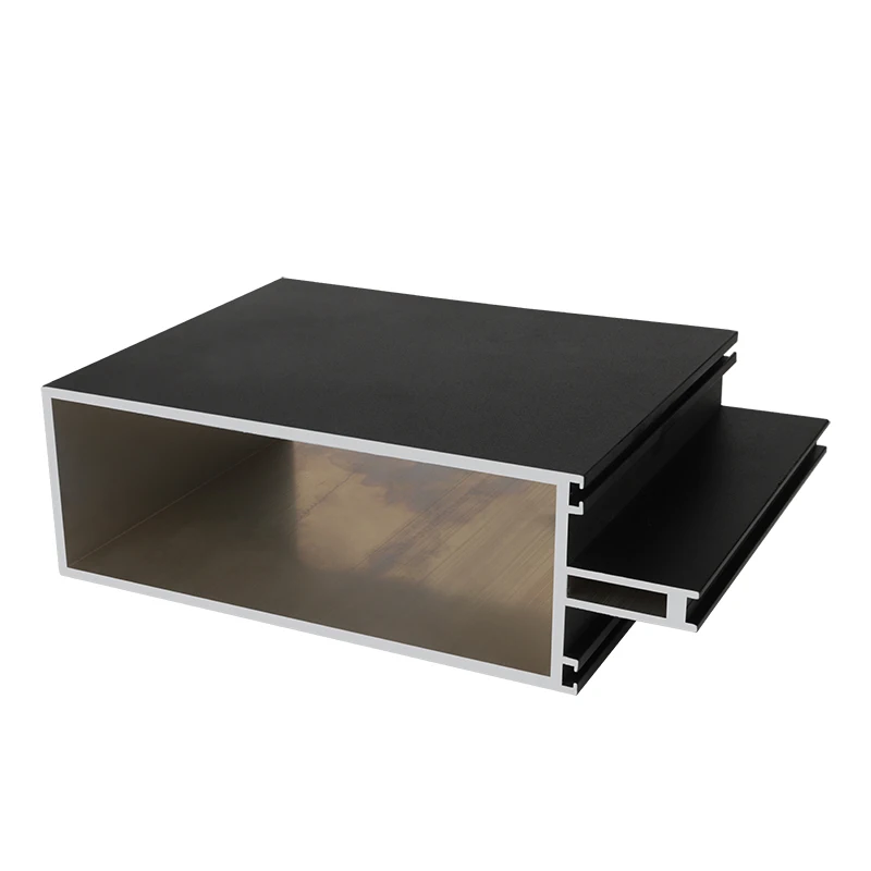 Double Glass Invisible Frame Aluminium Curtain Wall Aluminum Profiles For Wall Panels