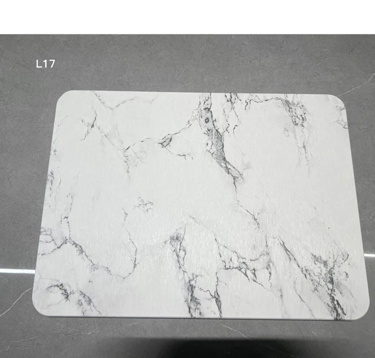 Diatomite Stone Marble Dish Placemat Water Absorbing Tableware Mat Non Slip Water Absorbent Diatomaceous Earth Dish Mat