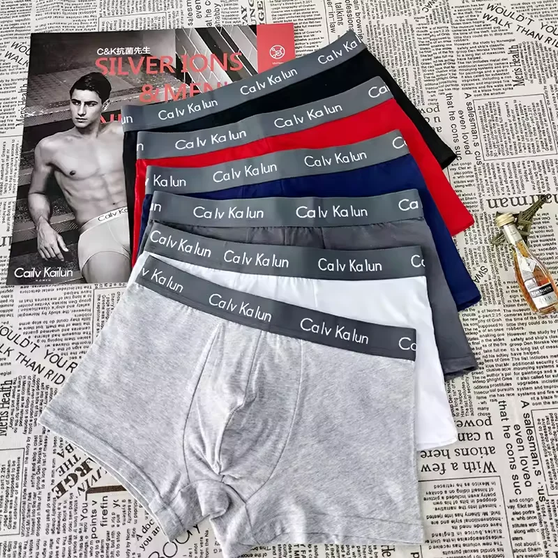 manufacturers custom logo breathrable mens underwear cotton boxers for men