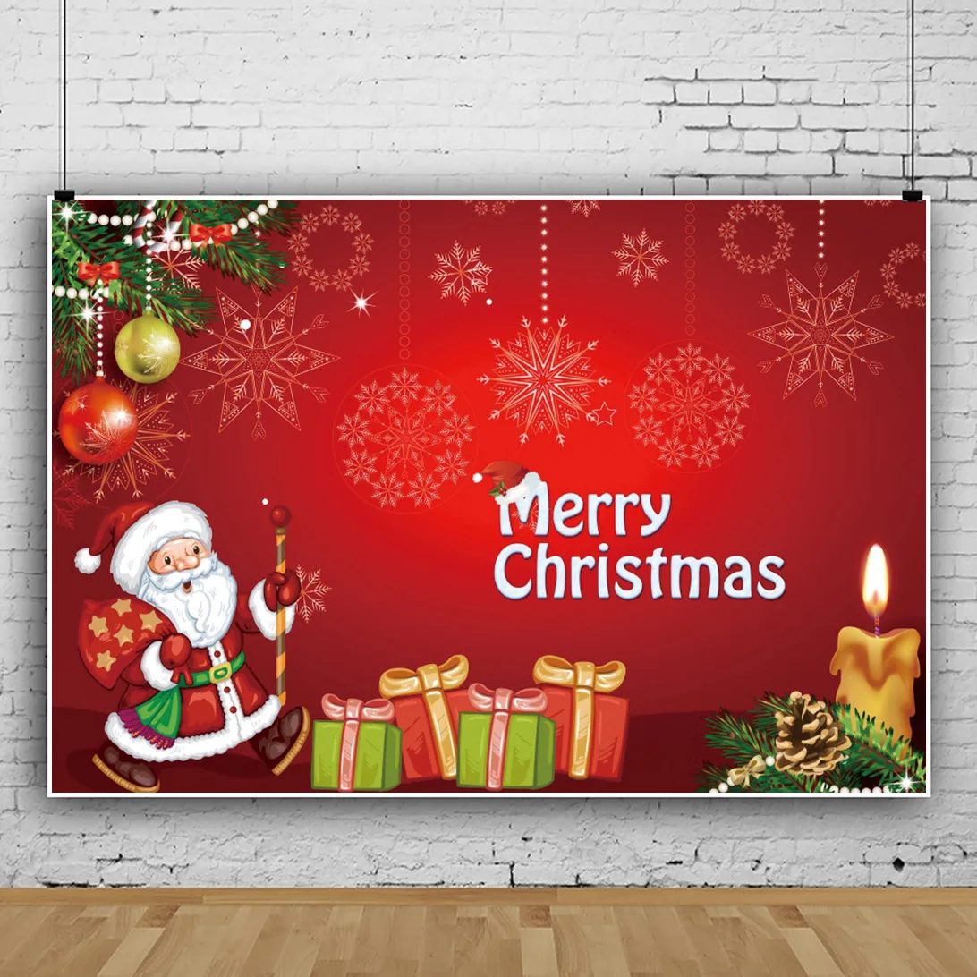 Christmas truck snowflake background cloth decoration banner