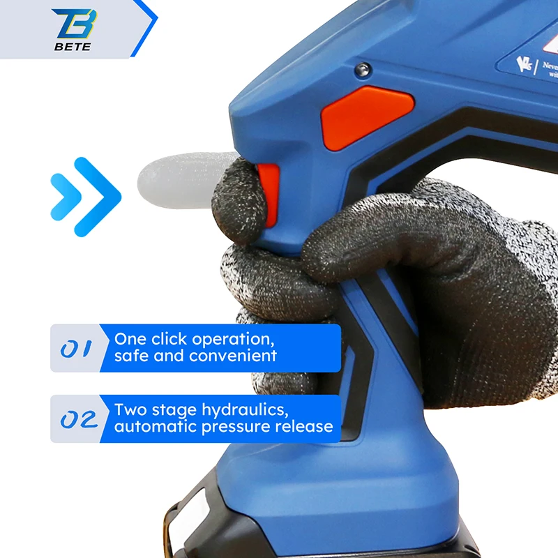 ECT-12042 Electric Battery Powered Hydraulic Crimping Tool For Cable Lugs 12T