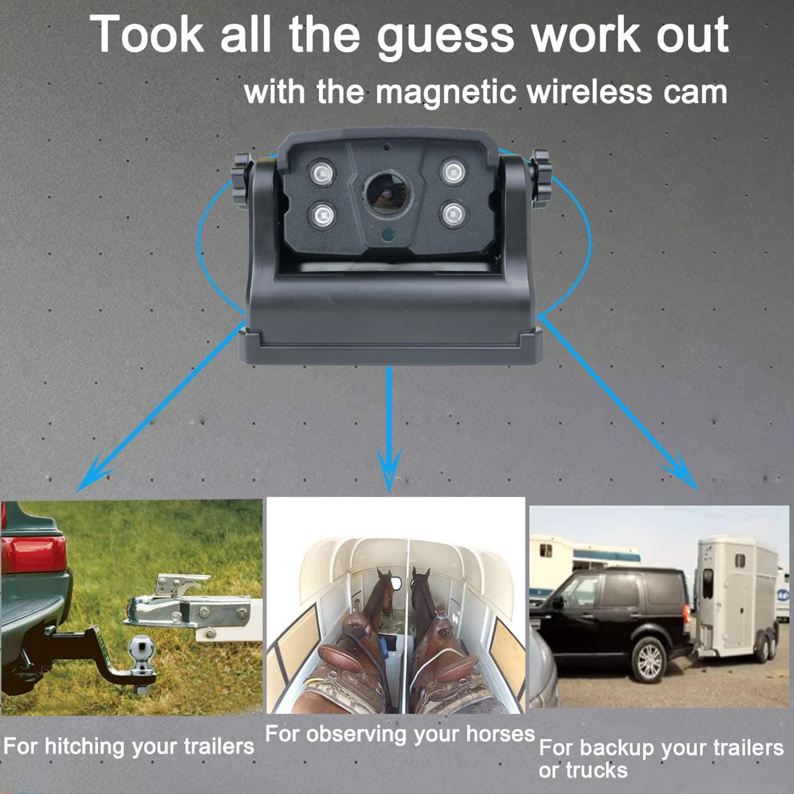 1080p Wireless Rearview Camera to for IOS Android Mobile Car Camera Wifi Reverse Infrared night vision Camera for car Truck