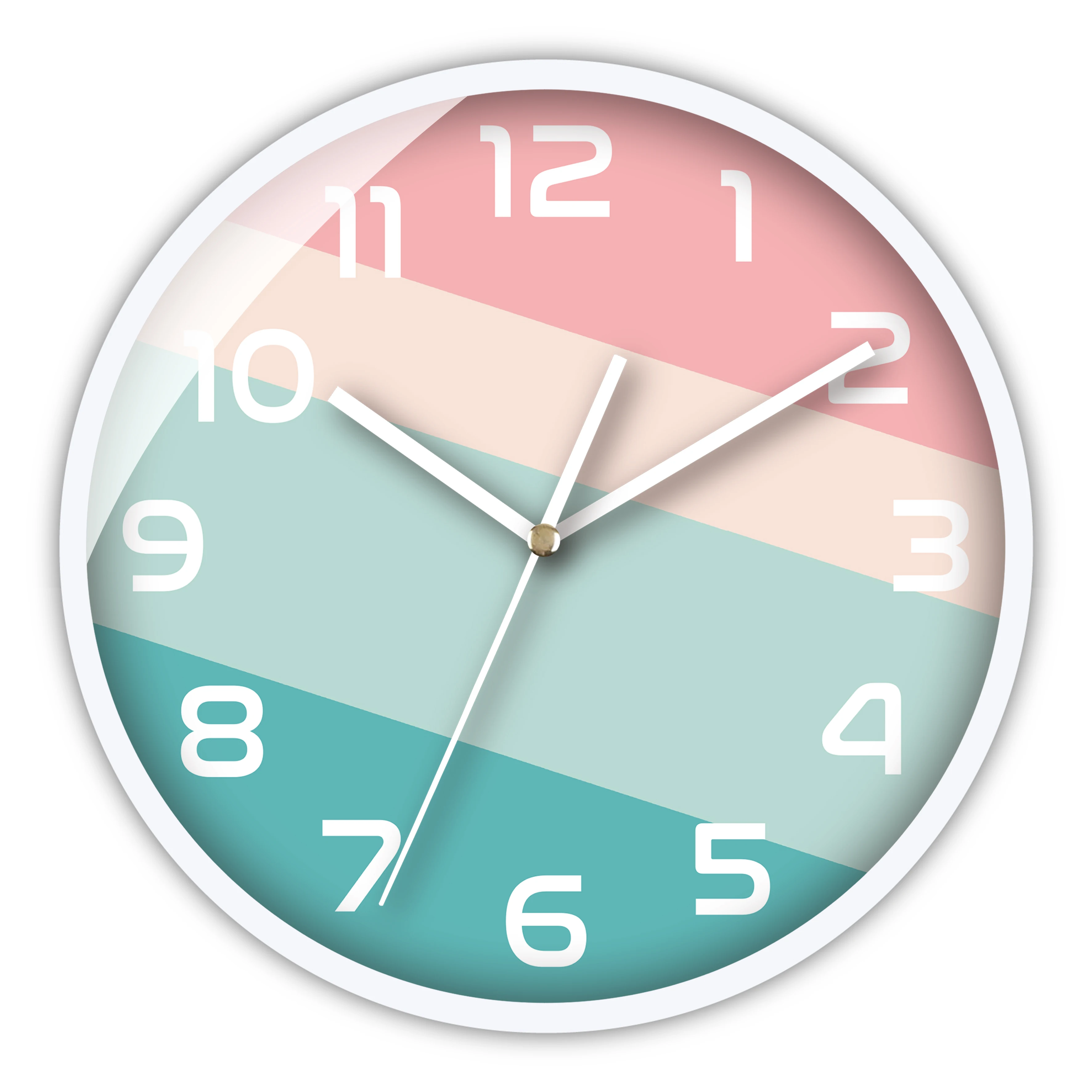 Высококачественные необычные настенные часы с пластиковой рамкой по индивидуальному заказу