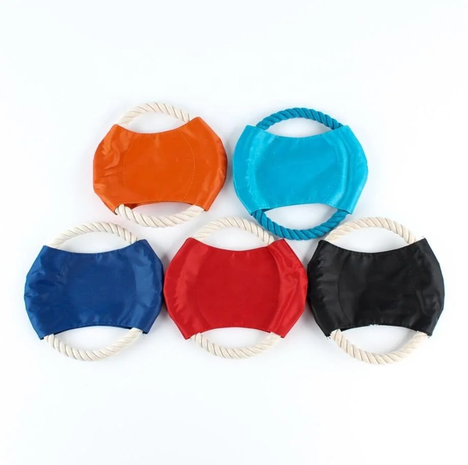 Wholesale Hot Sale Dog Toy Pop Flying Disk Bite Resistant Disc High Quality Cotton Rope Knot Pet Dog Toy in Pet Product
