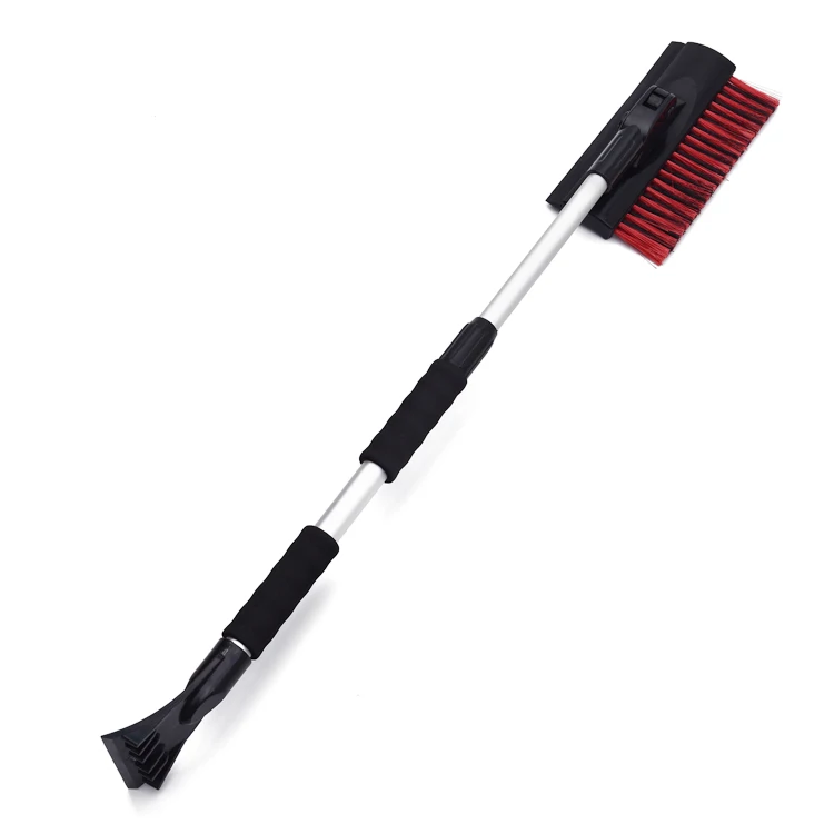 Multifunctional Long Aluminum Handle Foam Grip Winter Car Snow Brush Wholesale  Car Snow Brush with Ice Scraper