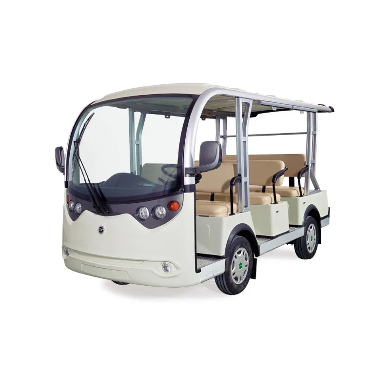 Long Range 80-120KM Lead Acid Battery Powered Tourist City Hotel Shuttle School Passenger Electric Sightseeing Mini Bus