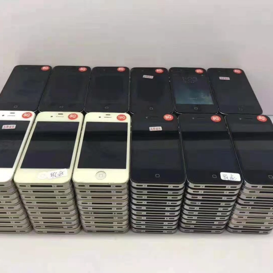  Wholesale cheap used phones A grade smart phone unlocked Original for Iphone 4 4s 8gb 16gb 32gb