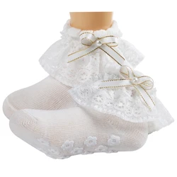 New baby lace anti slip socks newborn cotton socks cute baby socks manufacturer