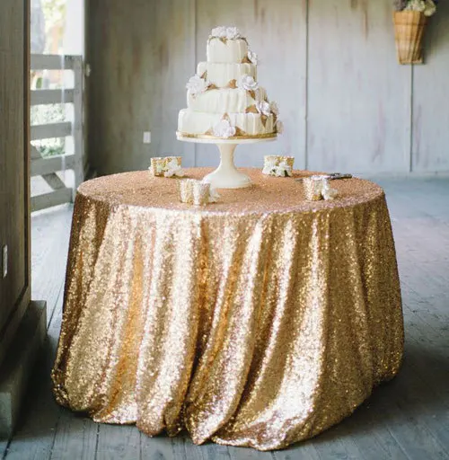 Party rectangle sequin sparkle table cloth for wedding