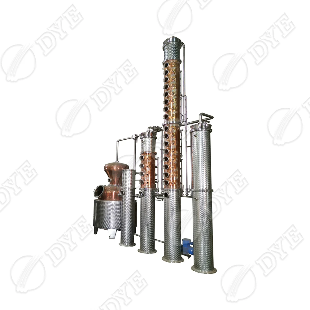 DYE Customizable size copper tank boiler, alcohol distiller system, distillation tank