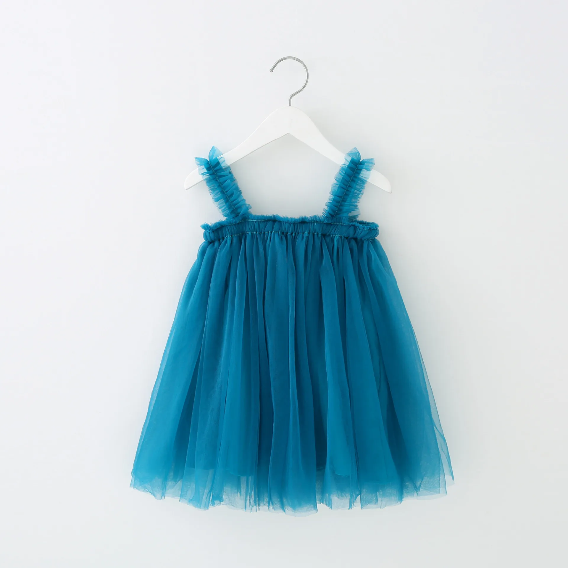 RTS Girls Tulle Skirt sleeveless dress for little girls party dresses fluffy skirt sling lace dresses