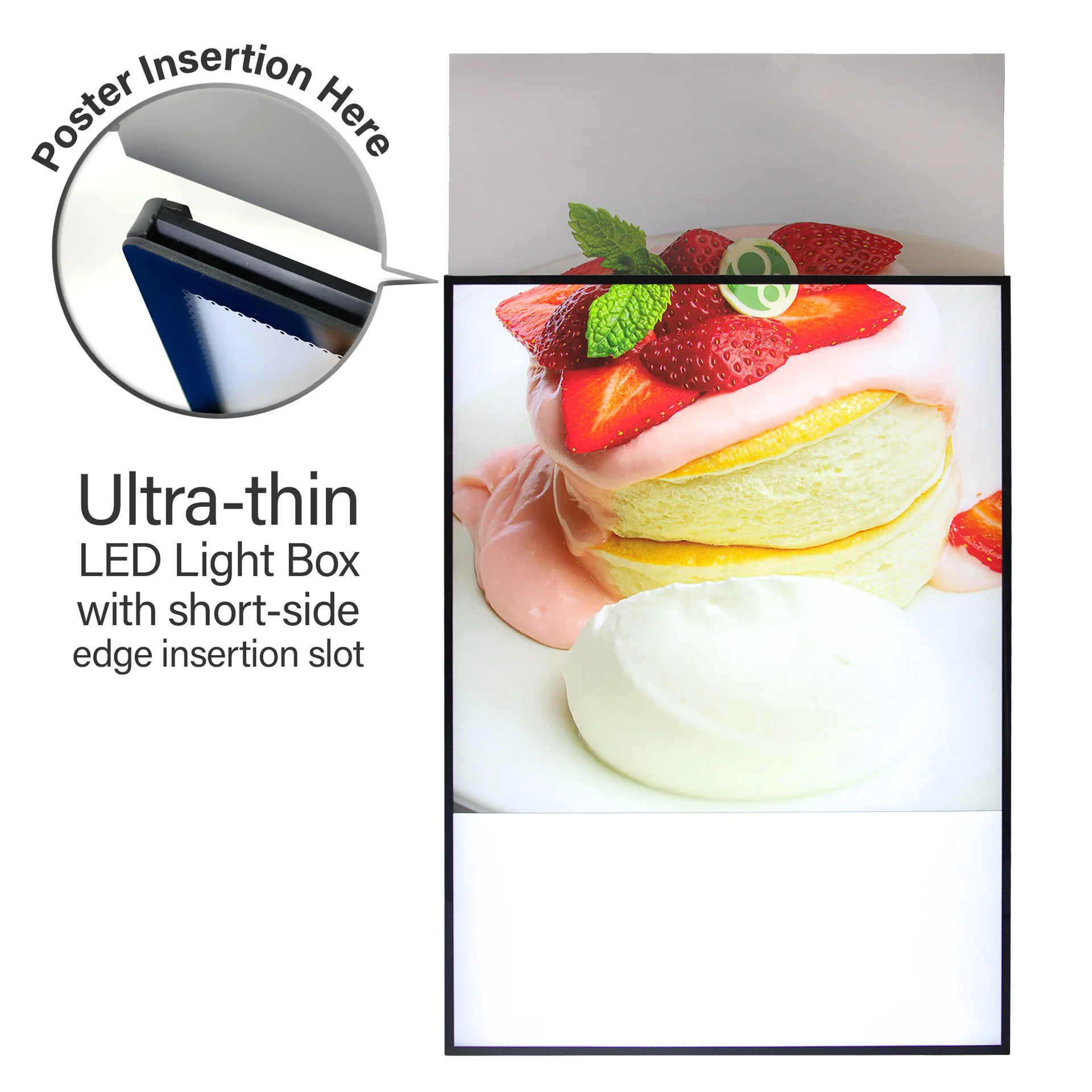 A0/A1/A2/A3/A4 Aluminum Movie Poster Frame Snap Magnetic Lighting Advertising Display Led Light Box Sign