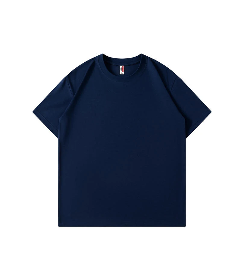 Wholesale High Quality 210g combed cotton pure cotton round neck short sleeve T-shirt printed blank naked shirt wholesale supply