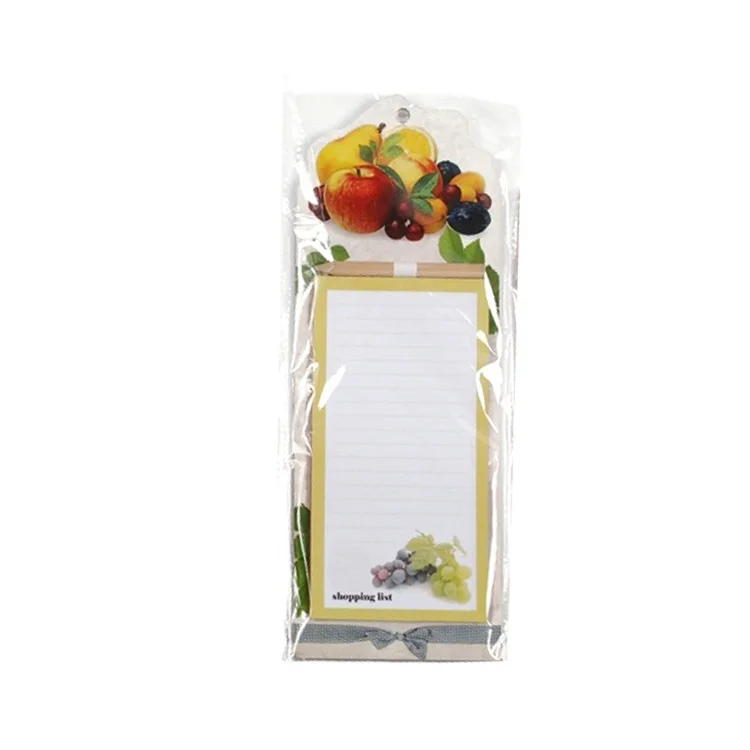 Promotional Writing Note Pad Kawaii Daily Floral Memo Pad Tear Off Magnet Notepad With Pen