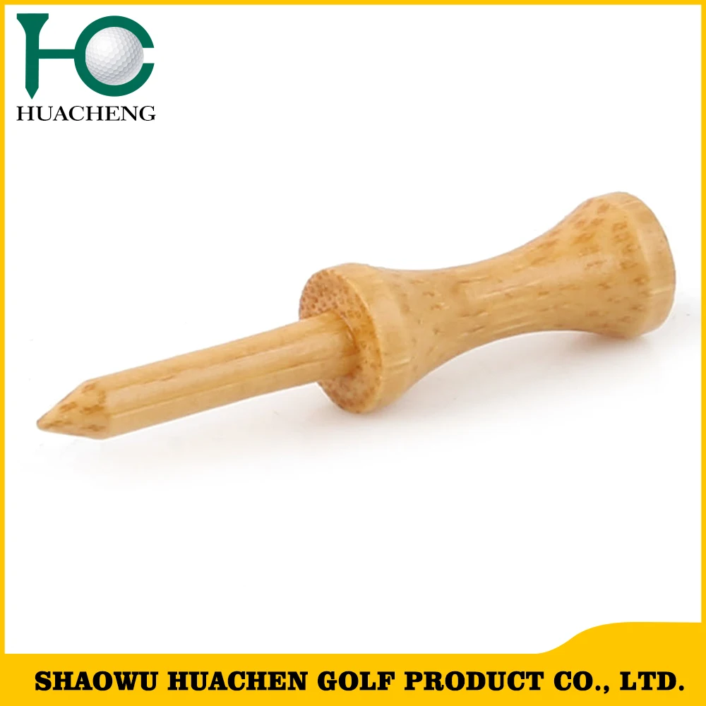 Golf Tees--- Step down Castle Natural Bamboo Wooden golf tees