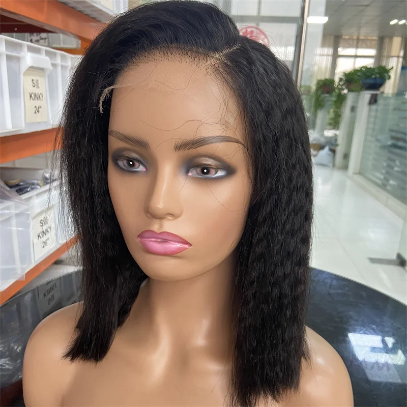 Wholesale Raw Indian Virgin Hair Short Bob Wigs Human Hair Lace Front 5x5 Hd Lace Frontal Wig Vendors  Short Bob Human Hair Wigs