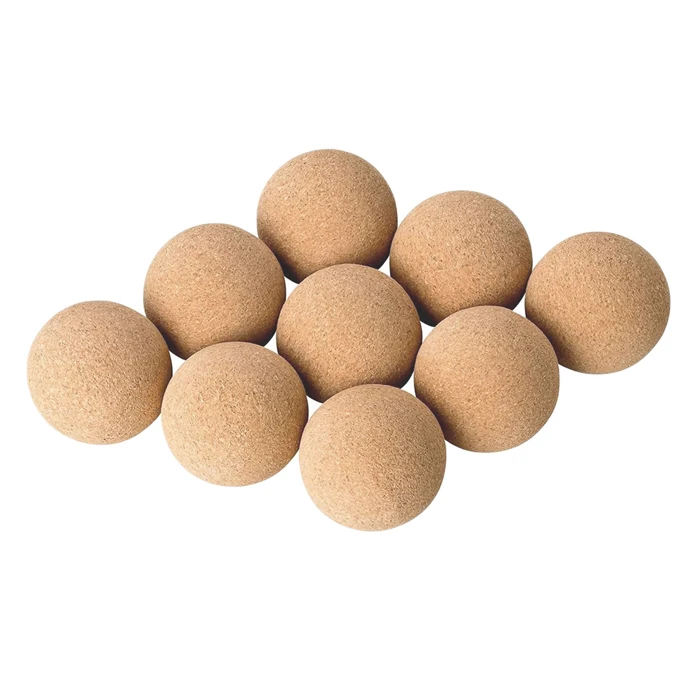 Wholesale 6.5cm 8cm 10cm Natural Cork Massage Ball for Neck Foot Self Massage