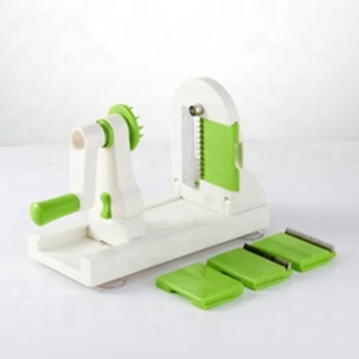 Amazon Tops Sell Handheld Spiralizer Vegetable Slicer 5 in 1 Spiralizer Grater Slicer