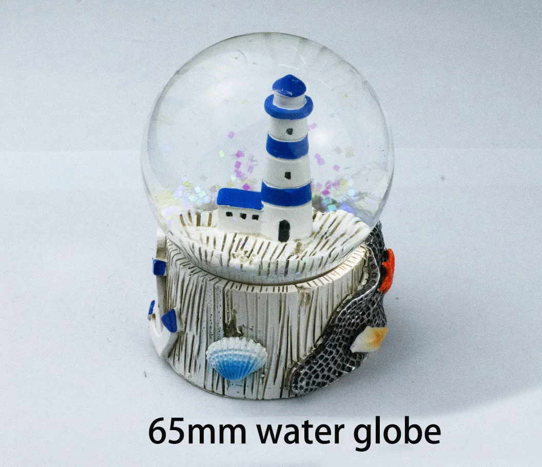 Tropical ornament beach ocean decoration resin starfish water globe
