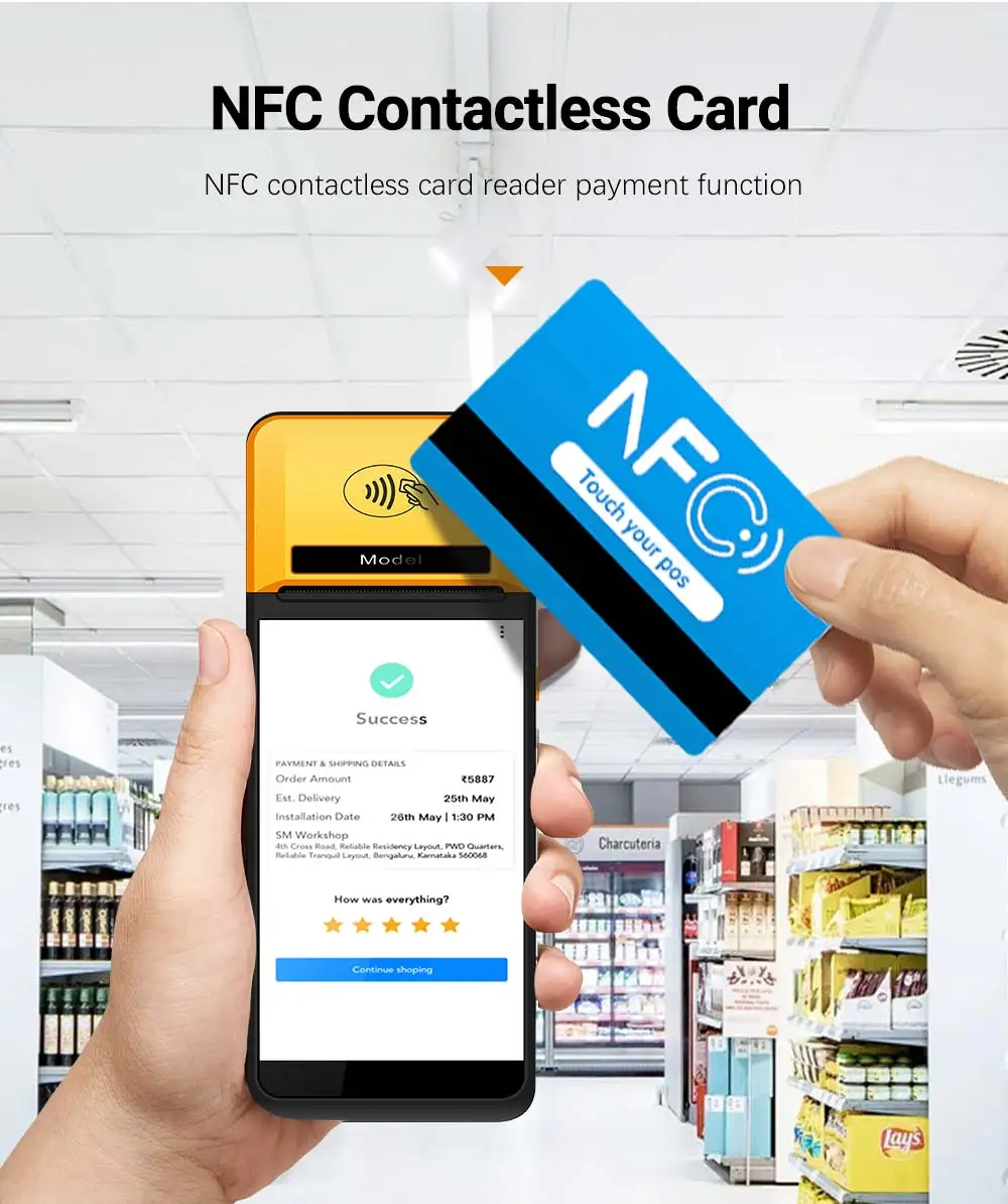 Noryox NB55 NB80 Android 12.0 Lottery Portable Pos Terminal Mini 3+16GB 4+64GB Pos Machine 58mm Pos Handheld Receipt Printer