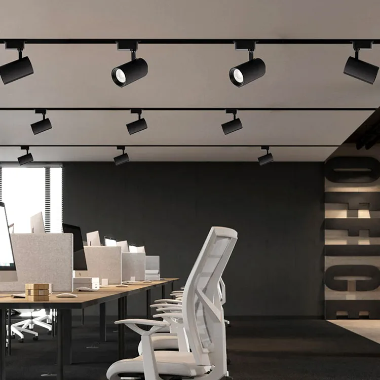 beam angle changeable focus adjustable LED COB Track Spot Light with zoom for art gallery museum lighting