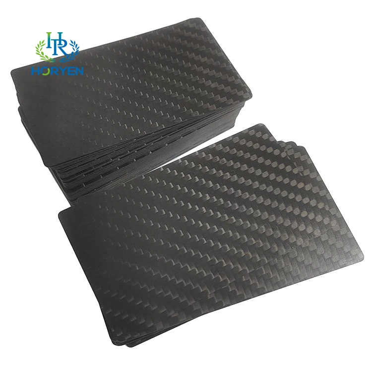 luxury carbon fibre material business cards visiting card