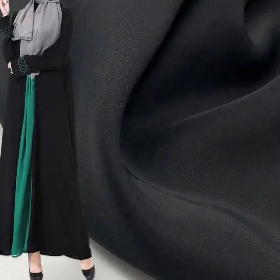 High Quality Soft Arabic Thobe Polyester Viscose Fabric Plain Shirt Fabric Arab Thobe Fabric