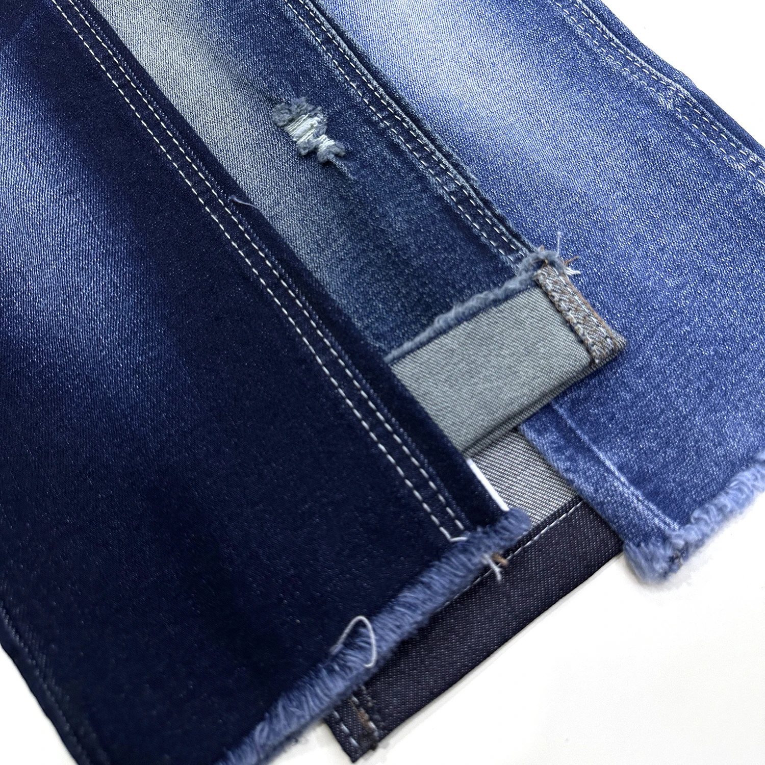 wholesale 10.6 oz 80% cotton spandex high stretch denim material fabric