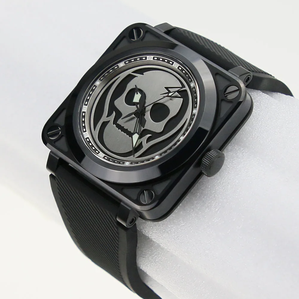 Лидер продаж квадратный корпус для часов SKX007 из нержавеющей