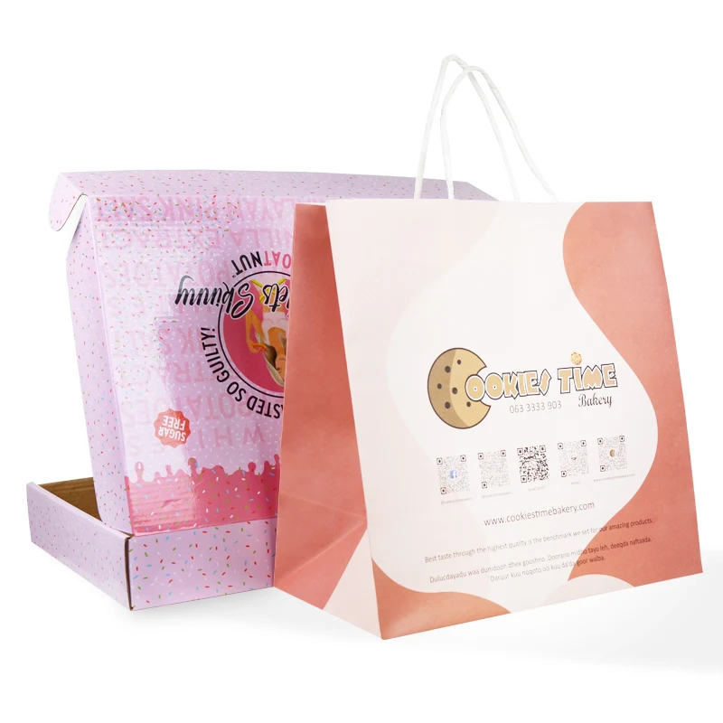 Wholesale custom printed unique corrugated cookie shipping boxes custom logo cardboard mailer box