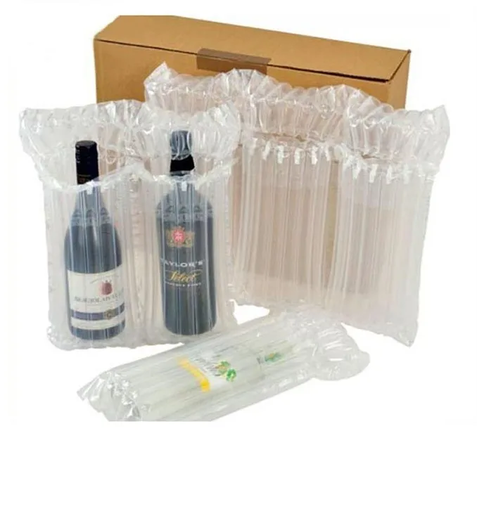 Inflatable Anti Shock Protective Cushioning Material Air Cushion Bubble Film Wrap Roll Air Column Bag Roll For Packaging