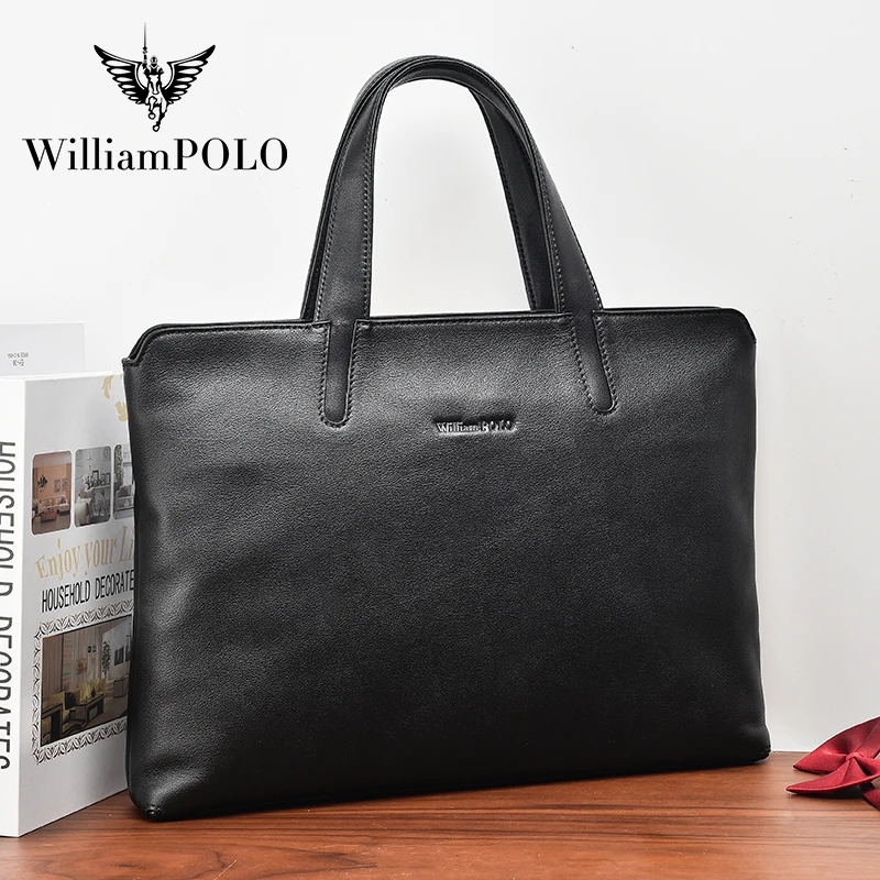 2022 Custom Logo New Portable Laptop Business Men Soft Bag Lightweight Style Briefcase Business Travel Tote Bag