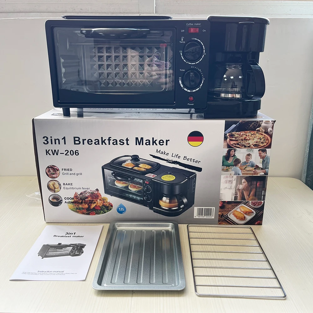 Ln stock 3 In 1 Food Three One Makers Foshan 5 4 3In1 3In Breakfast Maker Machine
