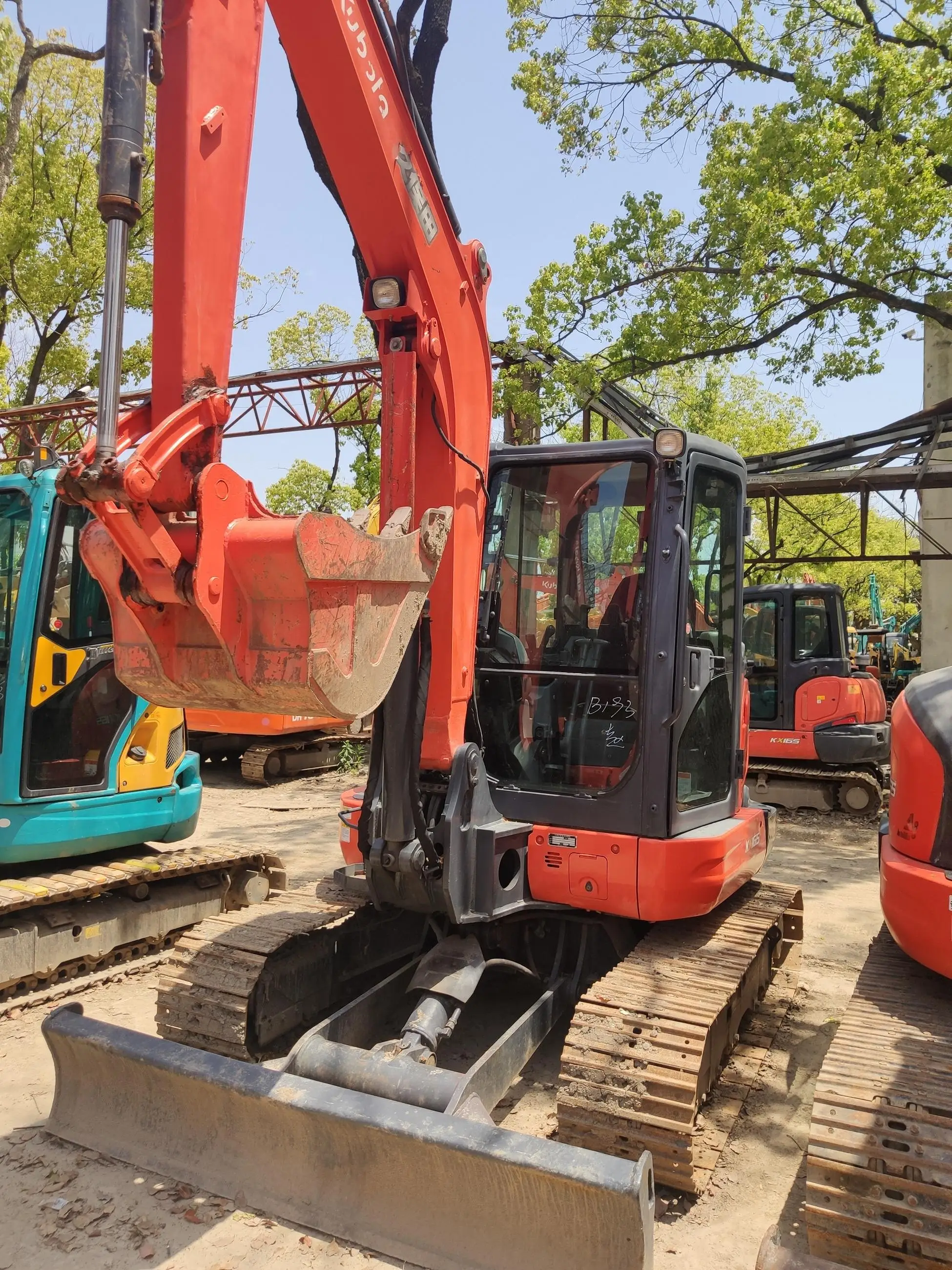 Б/у мини-экскаватор kobuta kx165 б/у 5 тонн Kubota маленький экскаватор хорошая цена для