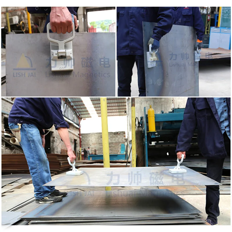 Lishuai 50kg Durable Portable Permanent Magnetic Lifter/Lifting Magnet for Steel Plate