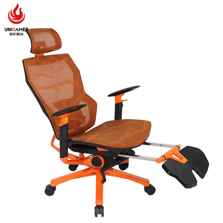 Fashion furniture comfortable office seat custom color orange breathable executive mesh office chair