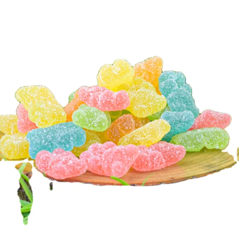 Bulk Sour Gummy Candy Wholesale Sour Coated Soft Jelly Candy Chewy Soft Candy