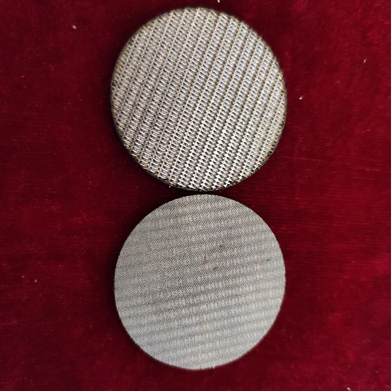 
High quality round mesh screen filtre diski sintered stainless steel filter discs 