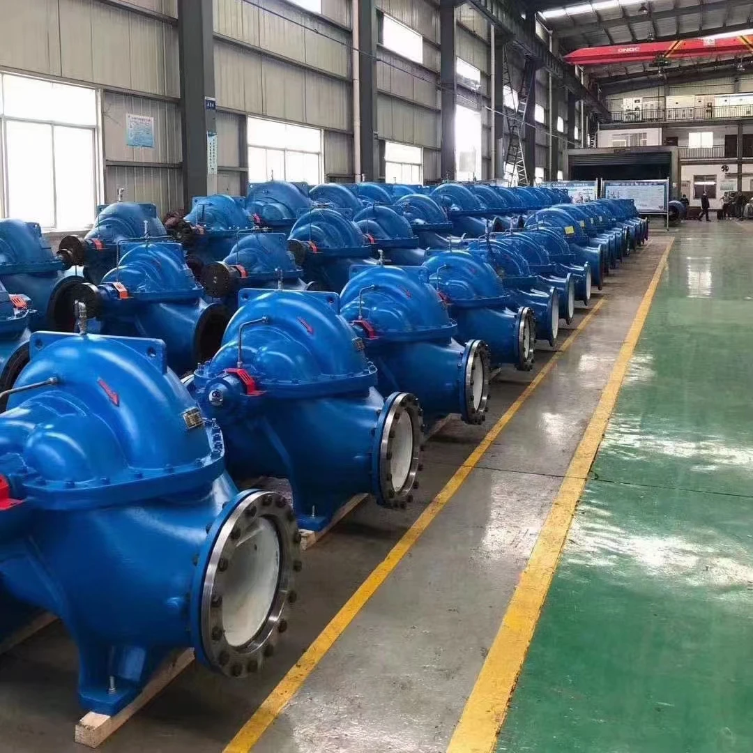 Double Suction Horizontal Split Case 18.5kw High Flow Pump Horizontal Split Case Pump Npsh 6