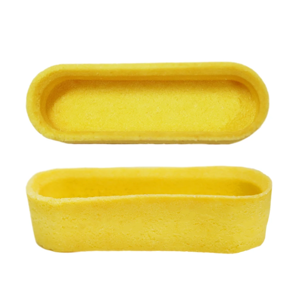 High Quality Customize various flavor shapes Rectangular U Shape Instant low-fat mini egg Tart Shells