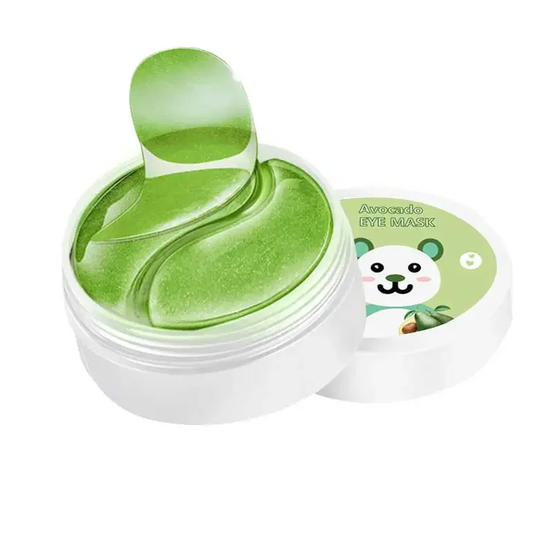 Popular Organic Nourishing Repairing Elastic crystal collagen Remove dark circles and eye lines Avocado Eye Patches